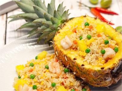 菠蘿蝦仁時(shí)蔬炒飯